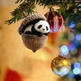 thumbnail image 1 of Adornos navideños de animales de Chopper Adornos navideños con estampado de animales para el árbol de Navidad Adornos acrílicos Decoraciones de animales del bosque Decoración navideña colgante Decorac, 1 of 7