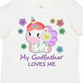 thumbnail image 4 of Inktastic My Godfather Loves Me Cute Unicorn Boys or Girls Toddler T-Shirt, 4 of 5
