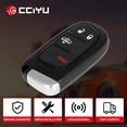 thumbnail image 3 of CCIYU 2 X Flip Key Fob Uncut Blade (SHELL CASE) 4 Buttons Replacement for fits 14-18 for Jeep for Cherokee / 14-18 for Dodge for Ram 1500 2500, 3500 4500 (GQ4-54T) with FCC: GQ4-54T /68159656AG, 3 of 6