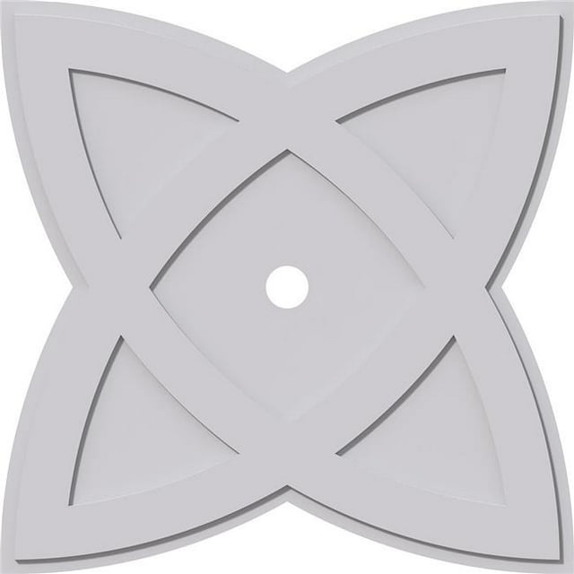 Ekena Millwork CMP40CM-03000 40 in. OD x 3 in. ID Square Cosmo Architectural Grade PVC Contemporary Ceiling Medallion