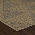 thumbnail image 4 of 8' X 11' Beige and Brown Geometric Distressed Indoor Outdoor Area Rug, 4 of 5