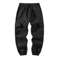thumbnail image 2 of LIBRCLO Kids Cargo Sweatpants for Boys Casual Sports Pants Drawstring Elastic Bottom Sweatpants with Pockets Size 5 Years, 2 of 7