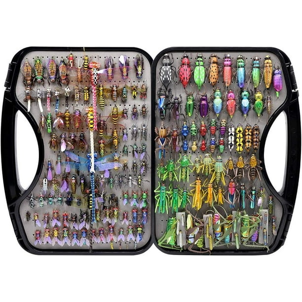 TBUOMOGE Trout Fly Fishing Flies Collection Dry Wet Nymph Fly