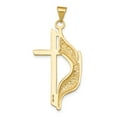 thumbnail image 4 of 14K Yellow Gold Charm Pendant Themed 38 mm 18 Cross Polished, 4 of 4