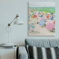 thumbnail image 2 of Stupell Industries Pastel Umbrella Filled Beach Watercolor Landscape Canvas Wall Art Design by Stellar Design Studio, 36" x 48", 2 of 6