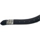 Cintura in pelle con borchie piramidali in metallo per jeans, cintura