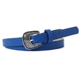 thumbnail image 2 of Eoperou Women Belt Adjustable Vintage Metal Buckle Solid Color Anti-break Great Durability Thick Faux Leather Jeans Skirt Waistband Clothes Matching Accessory, 2 of 8
