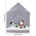 thumbnail image 3 of Christmas Chair Cover,Snowman Chair Cover,Santa Claus Hat Slipcover,Xmas Chair Back Cover for Christmas Dinning Room Decoration,Chair Covers for Home Restaurant Bar Christmas Party Table Decor, 3 of 9