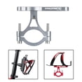 thumbnail image 3 of Adaptador de montaje para portabidón de bicicleta ajustable para tija de sillín CNC Plata Blanco, 3 of 9