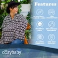 thumbnail image 3 of Cozy Cover Baby's Premium 4-in-1 Infant Car Seat Canopy & Nursing Cover (Black), 3 of 10