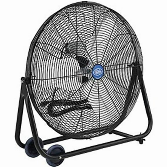 24 in. Portable Tilt Floor Fan- Direct Drive - Black