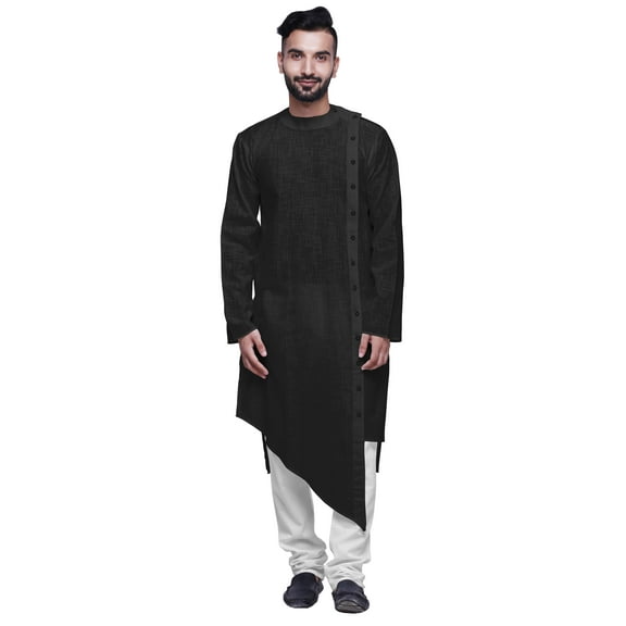 Atasi Long Sleeve Kurta For Men Designer Asymmetrical Cut Ethnic Kurta For Boys