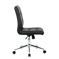 thumbnail image 5 of Boss Office Products Modern Faux Leather Tufted Ergonomic Office Swivel Chair, Black, 5 of 6