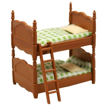 Dollhouse Double Bed Miniature Furniture Children’s Toys Plastic