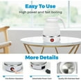 thumbnail image 3 of 600ML Portable Camping Kettle, Foldable Kettle, Mini Silicone Electric Kettle for Camping -Blue, 3 of 3