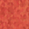 thumbnail image 1 of Ahgly Company Machine Washable Indoor Square Transitional Orange Red Orange Area Rugs, 4' Square, 1 of 7