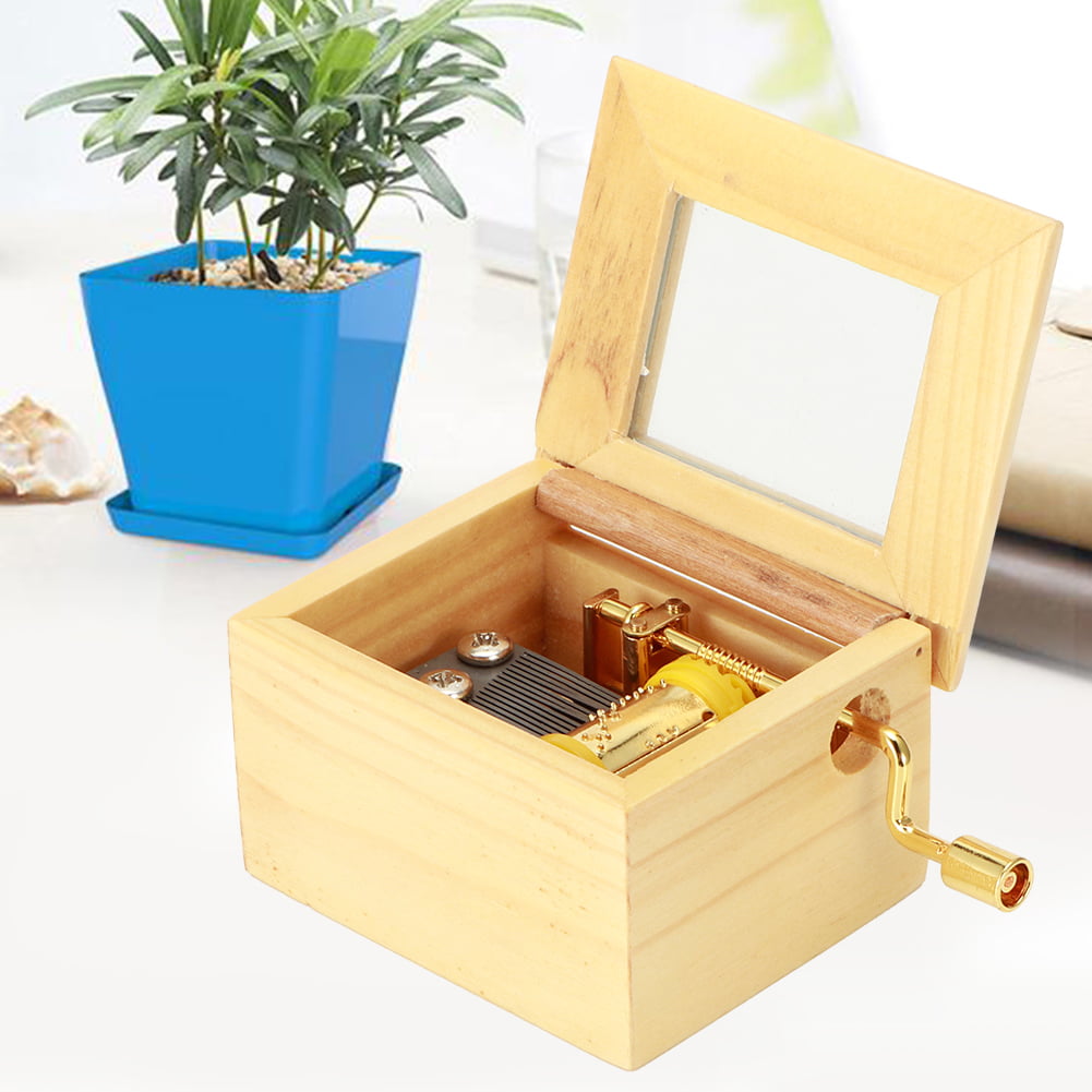 Details about   Household Hand Crank Music Box Birthday Present Decoration Delicate Musical Box 