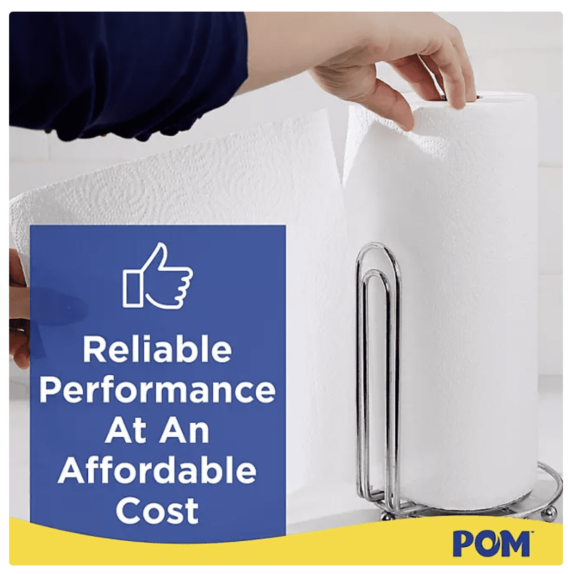 POM Individually Wrapped 2-Ply Paper Towels 30 rolls, 110 sheets/roll