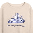 thumbnail image 3 of Disney - Lilo & Stitch - Go With The Flow - Women's Lightweight French Terry Long Sleeve Shirt, 3 of 5