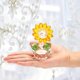 thumbnail image 2 of Figura de girasol de cristal OwnMy, coleccionable con caja de regalo, 2 of 7