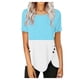 thumbnail image 2 of Fiudx Ofertas Flash Artículos En Oferta Blusa de Manga Corta con Cuello Redondo y Estampado a La Moda para Mujer, 2 of 5