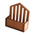 thumbnail image 3 of Kokiya 1:12 Mini Wooden Storage Basket Model Home Decor Doll Accessories Decoration Brown, 3 of 7