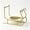178#Gold, variant on Christmas Candle Holder, Santa Sleigh Decorative Candlestick With Elegant Holiday Design Stable Base, Tabletop Christmas Decorations for Fireplace Mantel Dining Table Party Home Decor
