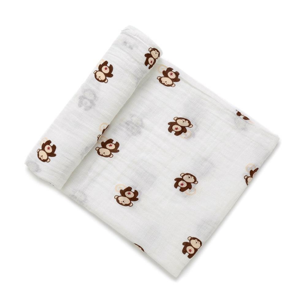 Newborn Baby Infant Muslin Gauze Cotton Swaddle Blanket Wrapping Littie Bee Walmart