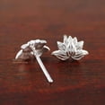 thumbnail image 6 of QQTDFG 925 Sterling Silver Tiny Lotus Flowe Stud Earrings A1323-default, 6 of 8