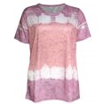 thumbnail image 1 of Qarigey Camisa de manga corta con cuello y estampado teñido de corbata para mujer Prendas para la parte del cuerpo Rosa M Qarigey AP002430-14, 1 of 6