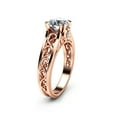 thumbnail image 2 of Vintage Filigree Moissanite Engagement Ring In Rose Gold, 2 of 4