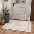 thumbnail image 5 of GENIMO 2'x7' Runner Rug, Machine Washable Non Slip Low Pile Hallway Runner Rug for Kitchen Laundry Room, Botanical Floral, Dusty Blue, 5 of 5