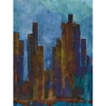 thumbnail image 2 of Fagalde, Jarman 15x18 Gold Ornate Wood Framed with Double Matting Museum Art Print Titled - Urban Dusk II, 2 of 4