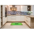 thumbnail image 6 of Ahgly Company Machine Washable Indoor Round Transitional Dark Lime Green Area Rugs, 5' Round, 6 of 7