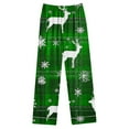 thumbnail image 6 of asdoklhq Warm Pajamas for Women Set Women's Christmas Home Pocket Printed Pajama Set for Daily Home Wear Long Sleeves Set Green L, 6 of 8