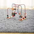 thumbnail image 6 of ZXNYH Large Area Rugs for Living Room Bedroom 6x9 Feet, Fluffy Kids Room Plush Shaggy Nursery Rug Furry Throw Carpets for Boys Girls, College Dorm Fuzzy Rugs Home Decorate Rug, Hot Pink, 6 of 7