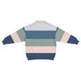 thumbnail image 4 of Dwelliawo Waffle Long Sleeve Polo Shirts for Men Golf Color Block Henley Shirt with Collar Heavyweight Casual Tops Comfort Button Up Waffle Shirts Light Gray 5XL, 4 of 5