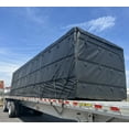 thumbnail image 6 of Mytee Products Superlight 14oz Flatbed Trailer Lumber Steel Tarp 20x27 (6' Drop) - Black, 6 of 9