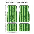 thumbnail image 2 of LAKIMCT Watermelon Rind Car Mats, Neoprene Front Rear Floor Mats for Cars, Waterproof Anti-Slip Car Floor Mats Full Set, Universal(4 Pcs), 2 of 6