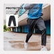 thumbnail image 3 of Pantalones impermeables de doble capa, transpirables y resistentes a la lluvia para adultos., 3 of 6