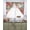 Green Red Off White, variant on Cardinal Bird Swag Valances for Windows, Small Curtains Drapes, Winter Poinsettia Pine Cones Berry Wood Kitchen Window Curtains Over Sink Window Treatment Valance for Bedroom/Bathroom 56"x36"