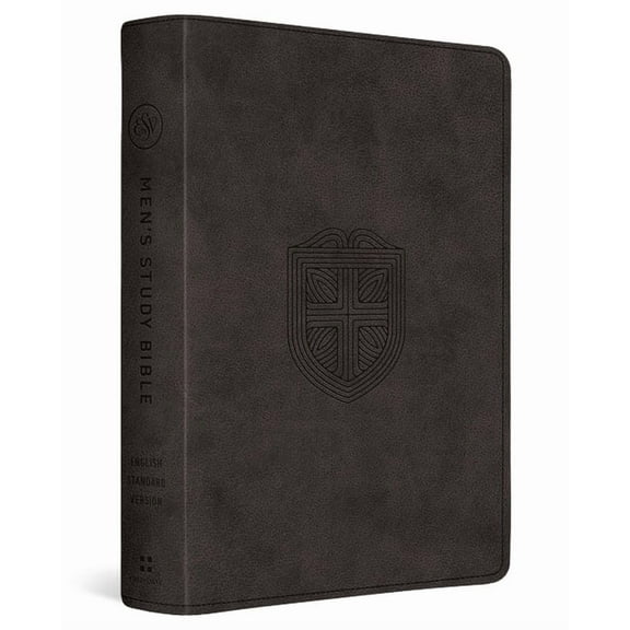 ESV Men's Study Bible (Trutone, Charcoal, Shield Design), (Hardcover)