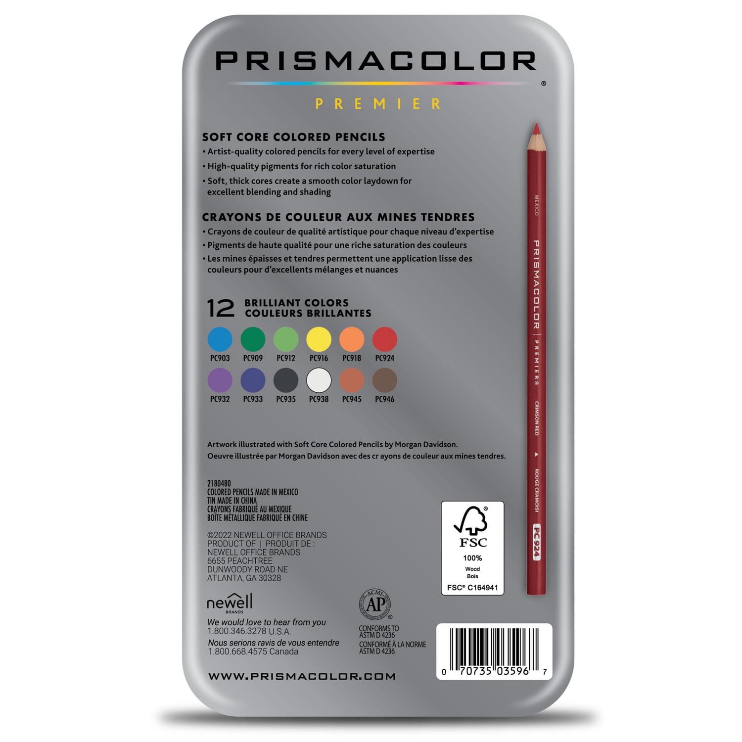 Prismacolor Premier Colored Pencil - Marine Green Single Pencil