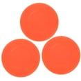 thumbnail image 1 of CIMAXIC 3 Pcs Rondelles de Hockey Extérieur Balles de Rondelle de Hockey de Remplacement pour Jeu (Orange),2.76"X2.76"X0.79 Pouces, 1 of 5