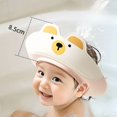 thumbnail image 4 of Adjustable Children Shampoo Cap Dinosaur Baby Shower Cap Cartoon Bath Visor Infant Hair Shield Ear Protection Waterproof, 4 of 7