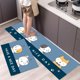 thumbnail image 3 of Alfombra de cocina duradera y resistente a la suciedad, alfombra para puerta de baño, alfombra para ducha, alfombra para pies, alfombra suave antideslizante con dibujos animados, 3 of 5