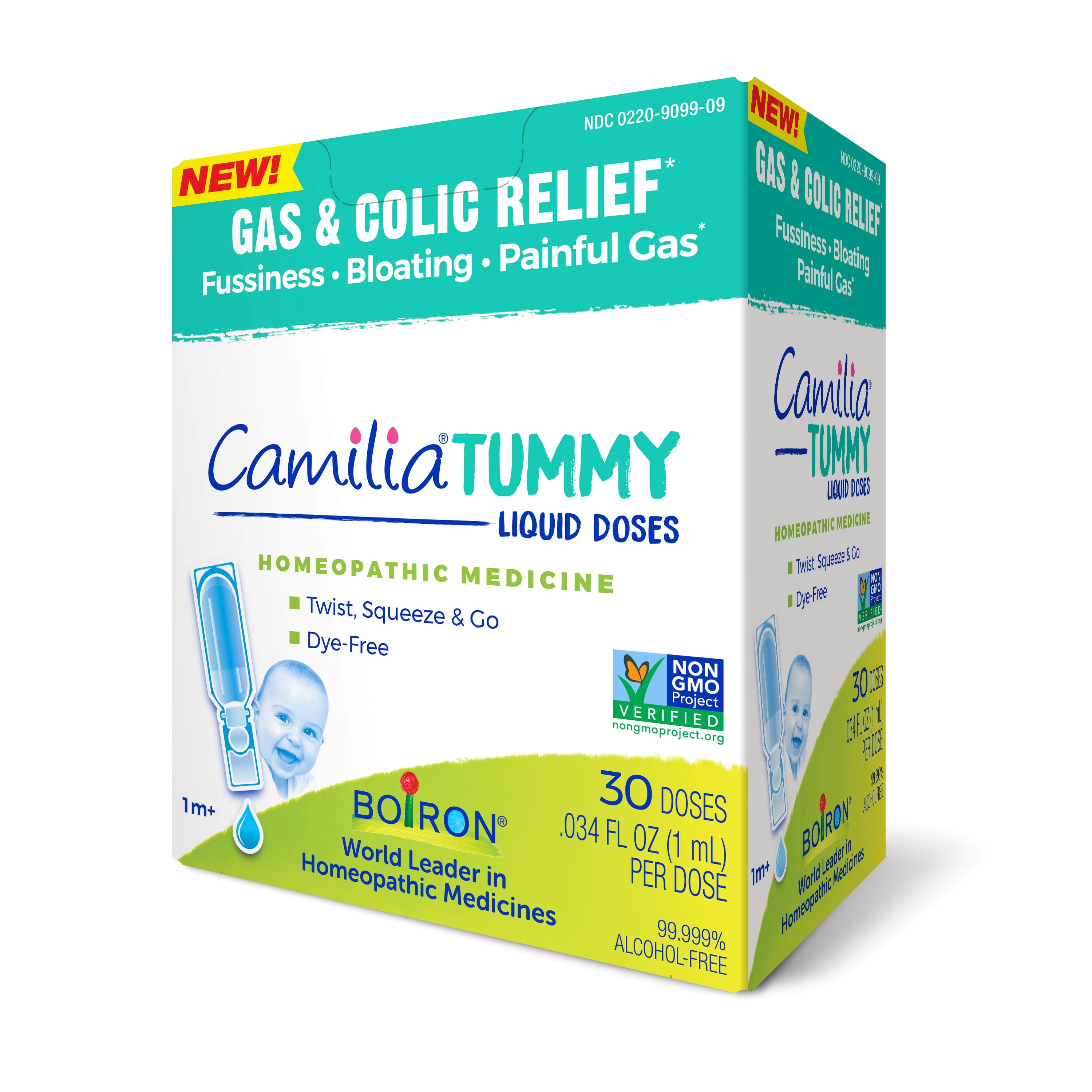 Boiron Camilia Tummy, Infant Gas Relief & Colic Relief, Homeopathic, 30 Liquid Doses