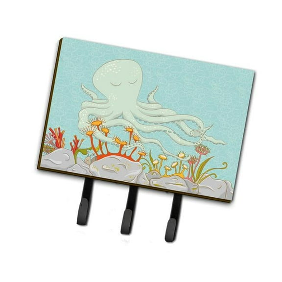 Octopus Underwater Scene Leash or Key Holder