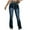 Dark Blue, variant on Wyobmus Women's Bootcut Jeans Fashion Embroidered Pocket Casual Low Rise Skinny Straight Leg Denim Pants Dark Blue