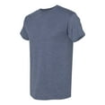 thumbnail image 2 of Men Heavy Cotton Multi Colors T-Shirt Color Heather Navy 2X-Large Size, 2 of 5